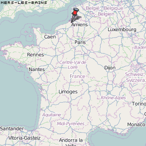 Mers-les-Bains Karte Frankreich