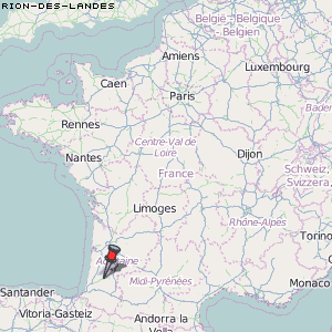 Rion-des-Landes Karte Frankreich
