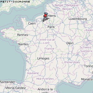 Petit-Couronne Karte Frankreich