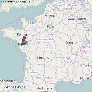 Arthon-en-Retz Karte Frankreich