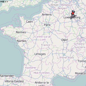 Mexy Karte Frankreich