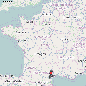 Trèbes Karte Frankreich