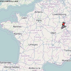 Fougerolles Karte Frankreich