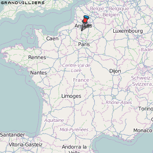 Grandvilliers Karte Frankreich