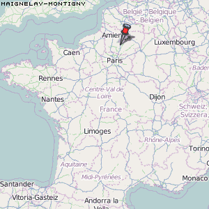 Maignelay-Montigny Karte Frankreich