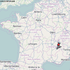 Sassenage Karte Frankreich