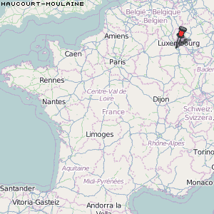 Haucourt-Moulaine Karte Frankreich