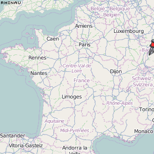 Rhinau Karte Frankreich