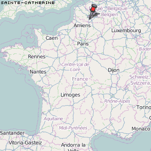 Sainte-Catherine Karte Frankreich