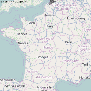 Saint-Folquin Karte Frankreich
