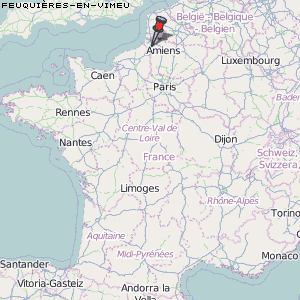Feuquières-en-Vimeu Karte Frankreich