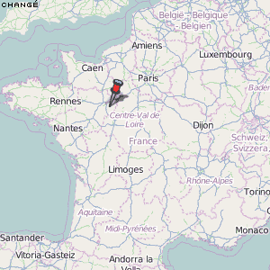 Changé Karte Frankreich