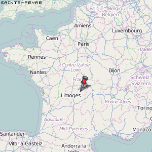Sainte-Feyre Karte Frankreich