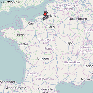Le Houlme Karte Frankreich