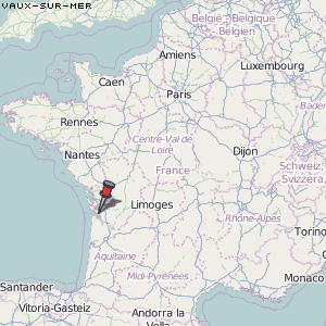 Vaux-sur-Mer Karte Frankreich