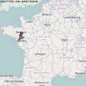 Montoir-de-Bretagne Karte Frankreich