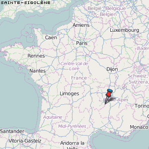 Sainte-Sigolène Karte Frankreich