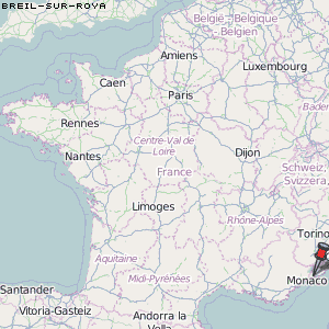 Breil-sur-Roya Karte Frankreich