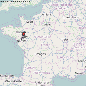 Fay-de-Bretagne Karte Frankreich