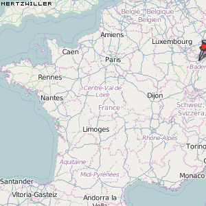 Mertzwiller Karte Frankreich