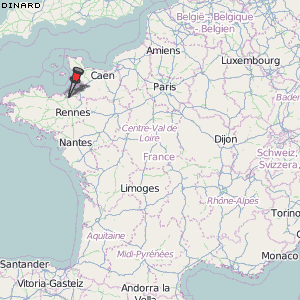 Dinard Karte Frankreich