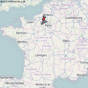 Guichainville Karte Frankreich