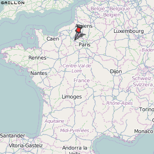 Gaillon Karte Frankreich