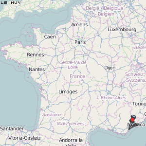 Le Muy Karte Frankreich