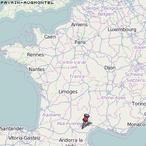 Payrin-Augmontel Karte Frankreich