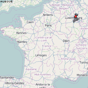 Auboué Karte Frankreich