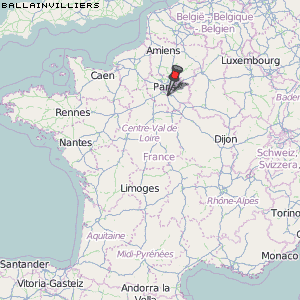 Ballainvilliers Karte Frankreich