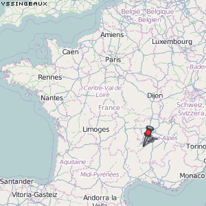 Yssingeaux Karte Frankreich