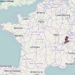 Douvaine Karte Frankreich