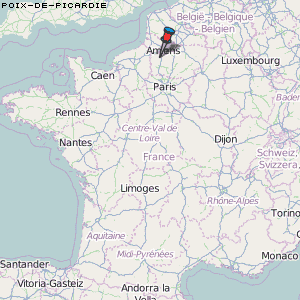 Poix-de-Picardie Karte Frankreich