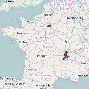 Villars Karte Frankreich