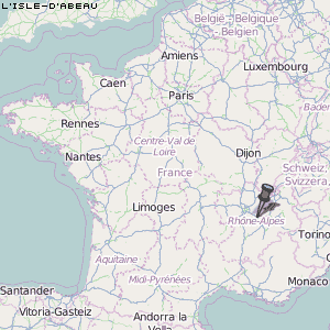 L'Isle-d'Abeau Karte Frankreich