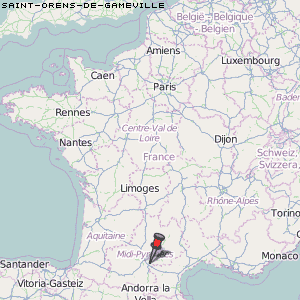 Saint-Orens-de-Gameville Karte Frankreich