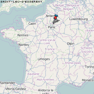 Saint-Leu-d'Esserent Karte Frankreich