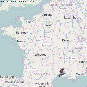Palavas-les-Flots Karte Frankreich