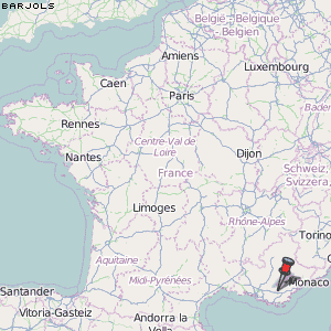 Barjols Karte Frankreich