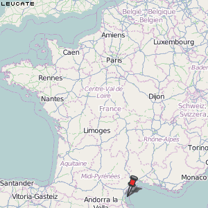Leucate Karte Frankreich