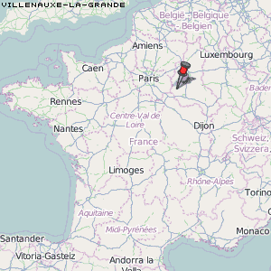 Villenauxe-la-Grande Karte Frankreich