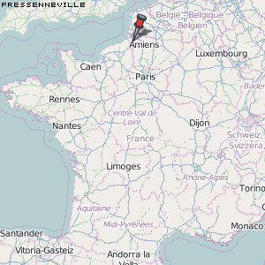 Fressenneville Karte Frankreich