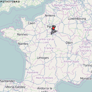 Pithiviers Karte Frankreich