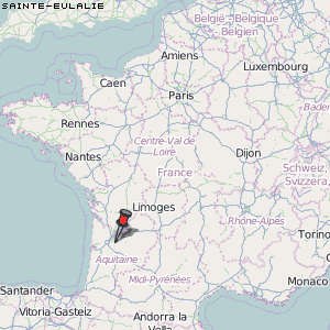 Sainte-Eulalie Karte Frankreich