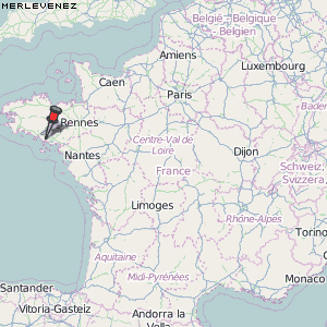 Merlevenez Karte Frankreich