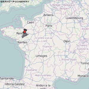 Grand-Fougeray Karte Frankreich