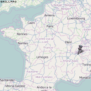 Gaillard Karte Frankreich
