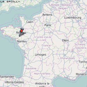 La Gacilly Karte Frankreich