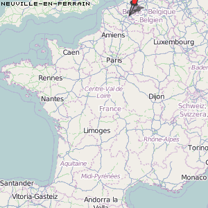 Neuville-en-Ferrain Karte Frankreich